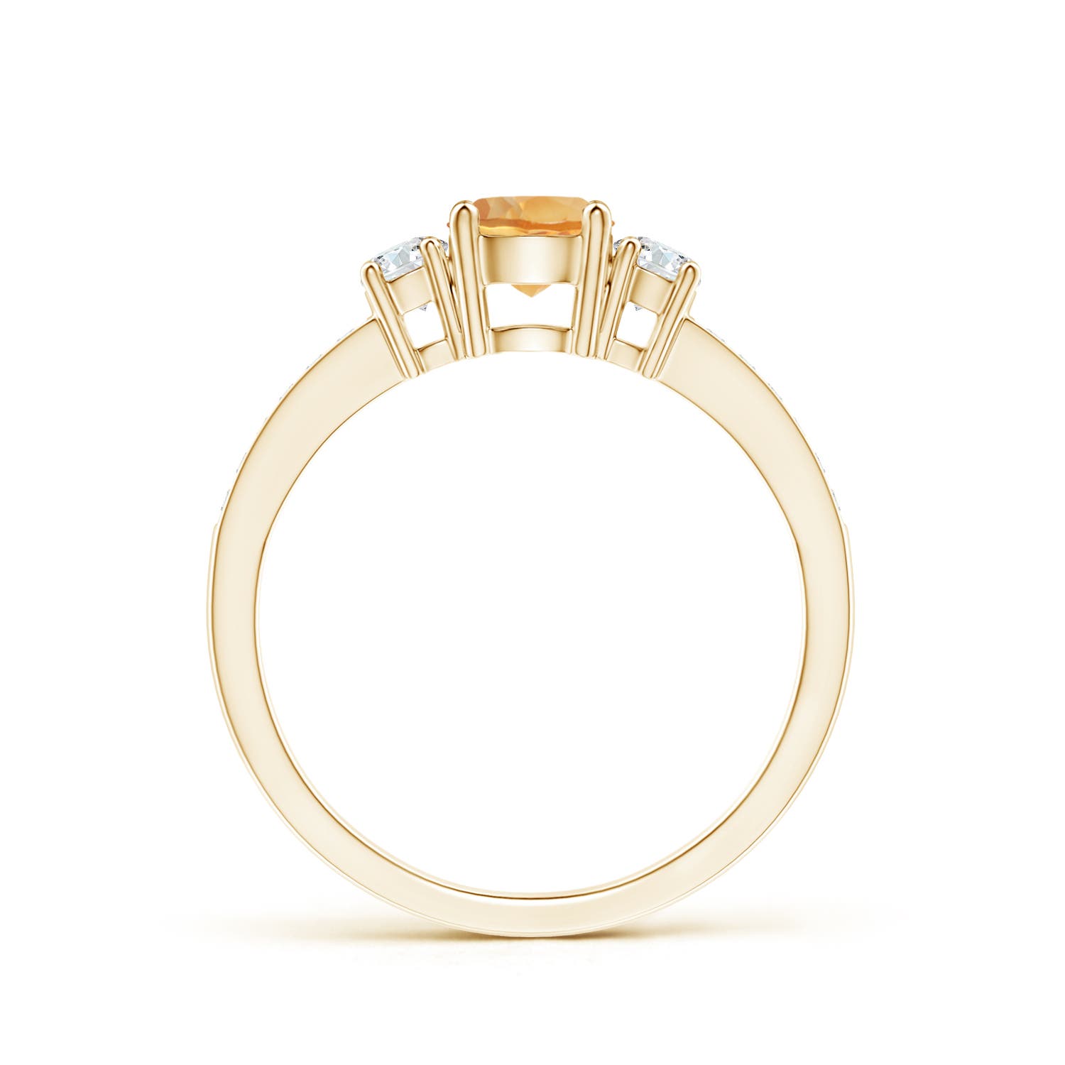 A - Citrine / 0.66 CT / 14 KT Yellow Gold