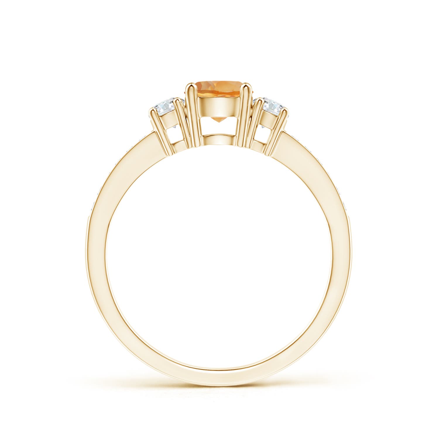 AA - Citrine / 0.66 CT / 14 KT Yellow Gold