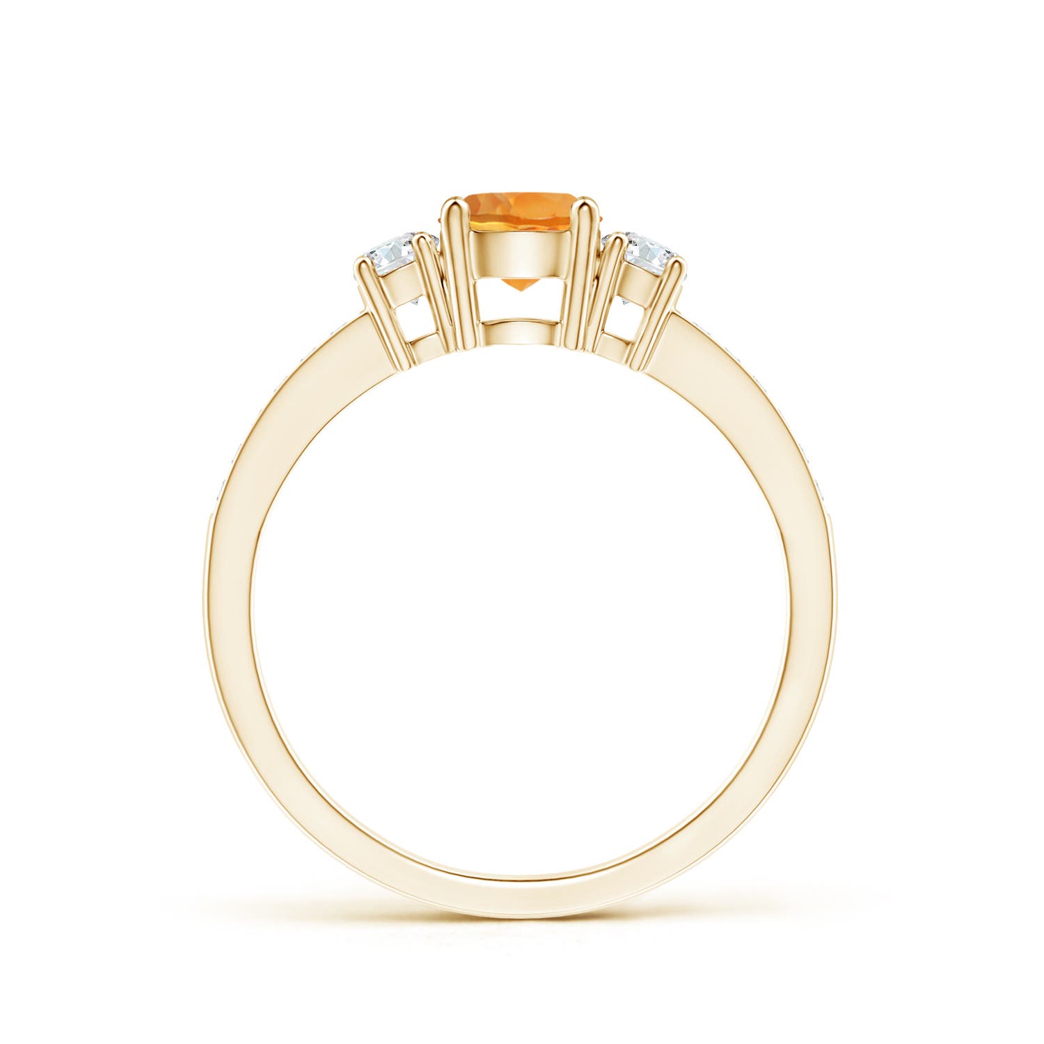 AAA - Citrine / 0.66 CT / 14 KT Yellow Gold