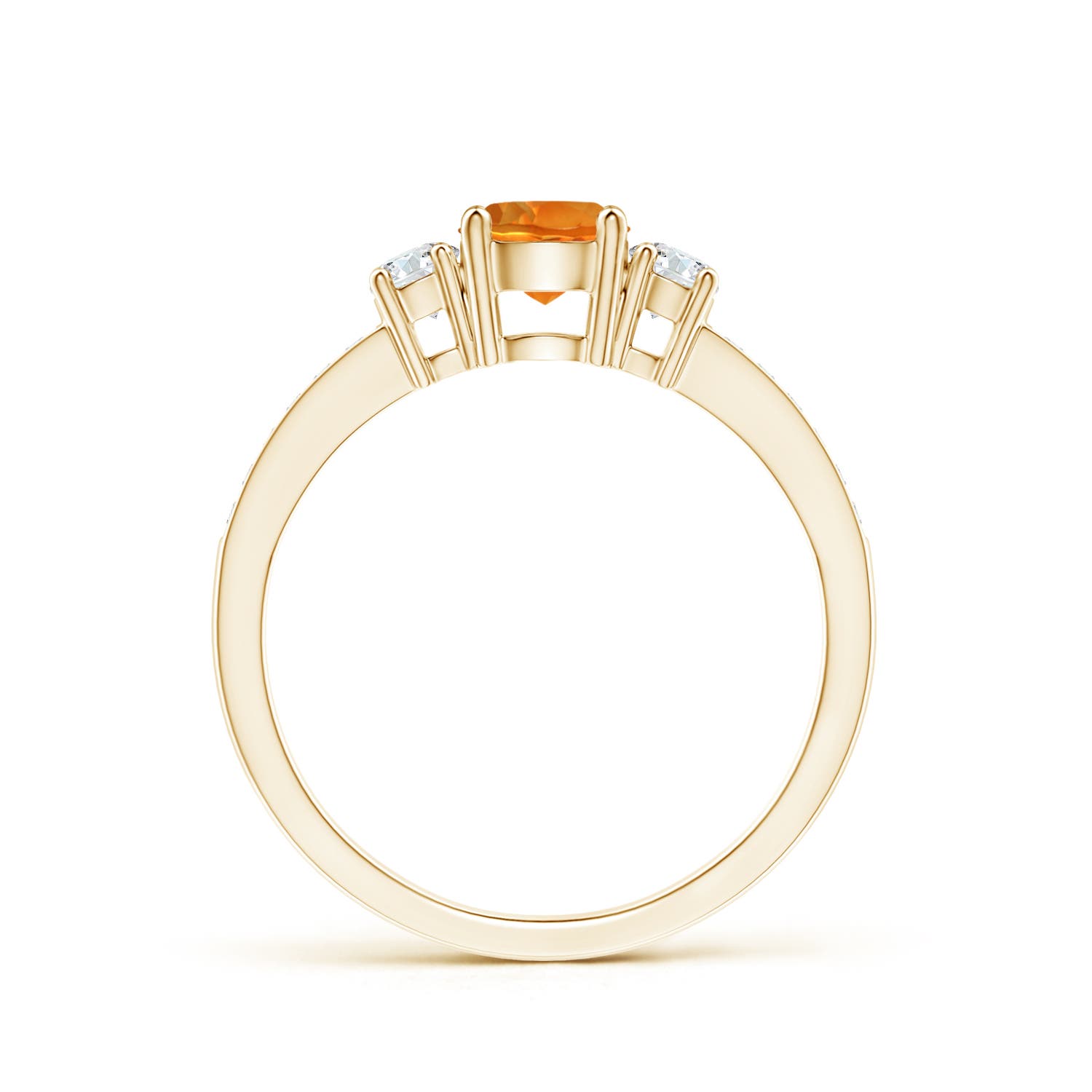 AAAA - Citrine / 0.66 CT / 14 KT Yellow Gold