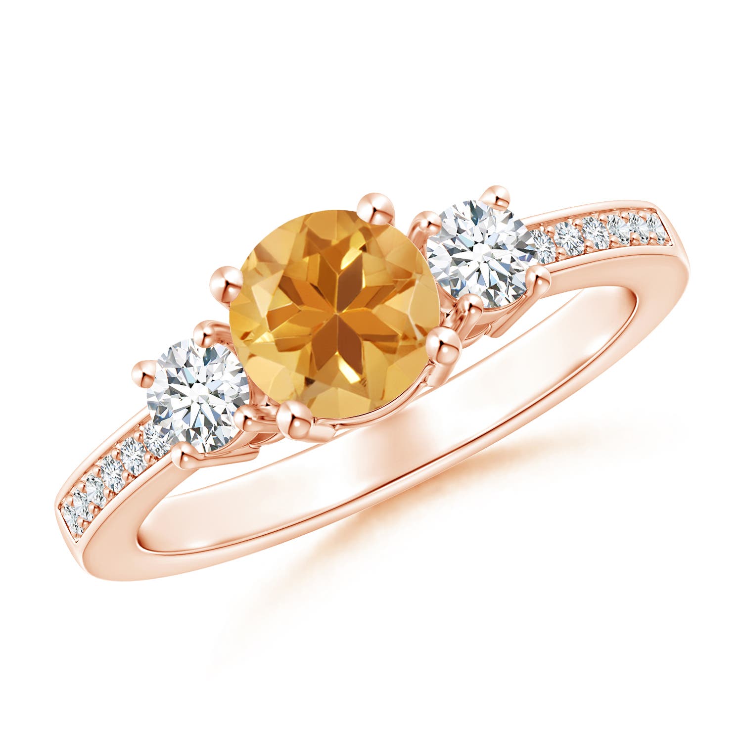 A - Citrine / 1.01 CT / 14 KT Rose Gold