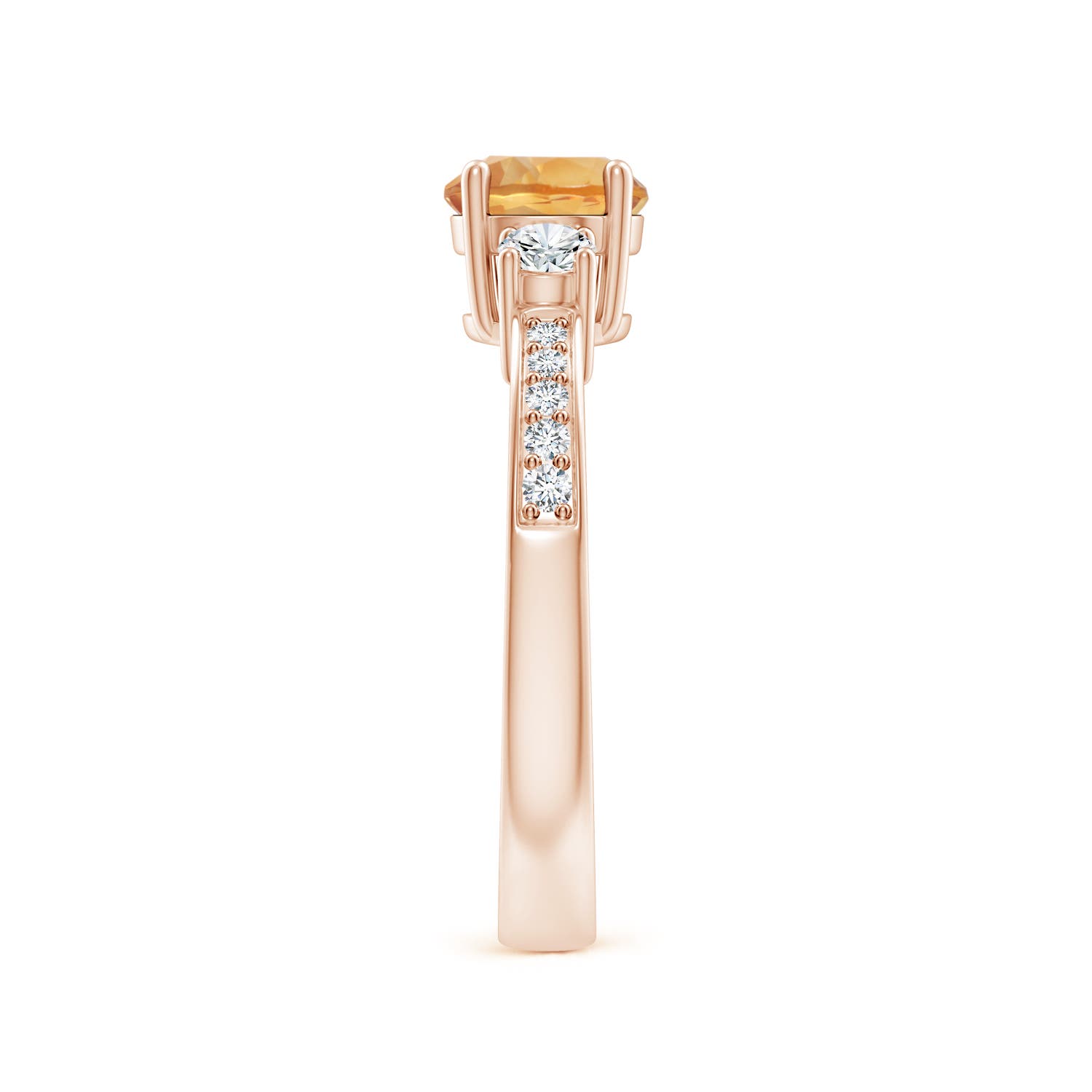 A - Citrine / 1.01 CT / 14 KT Rose Gold