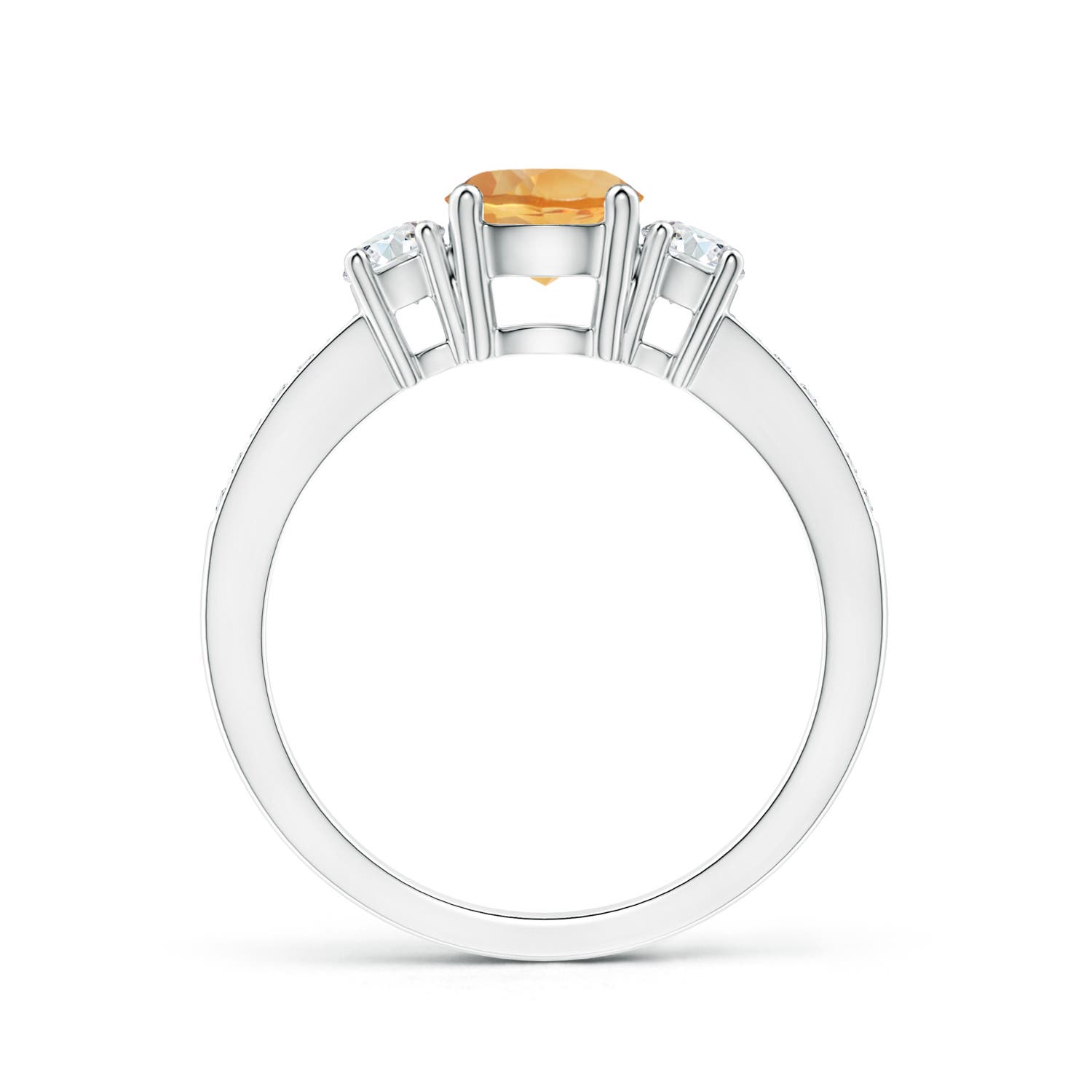 A - Citrine / 1.01 CT / 14 KT White Gold