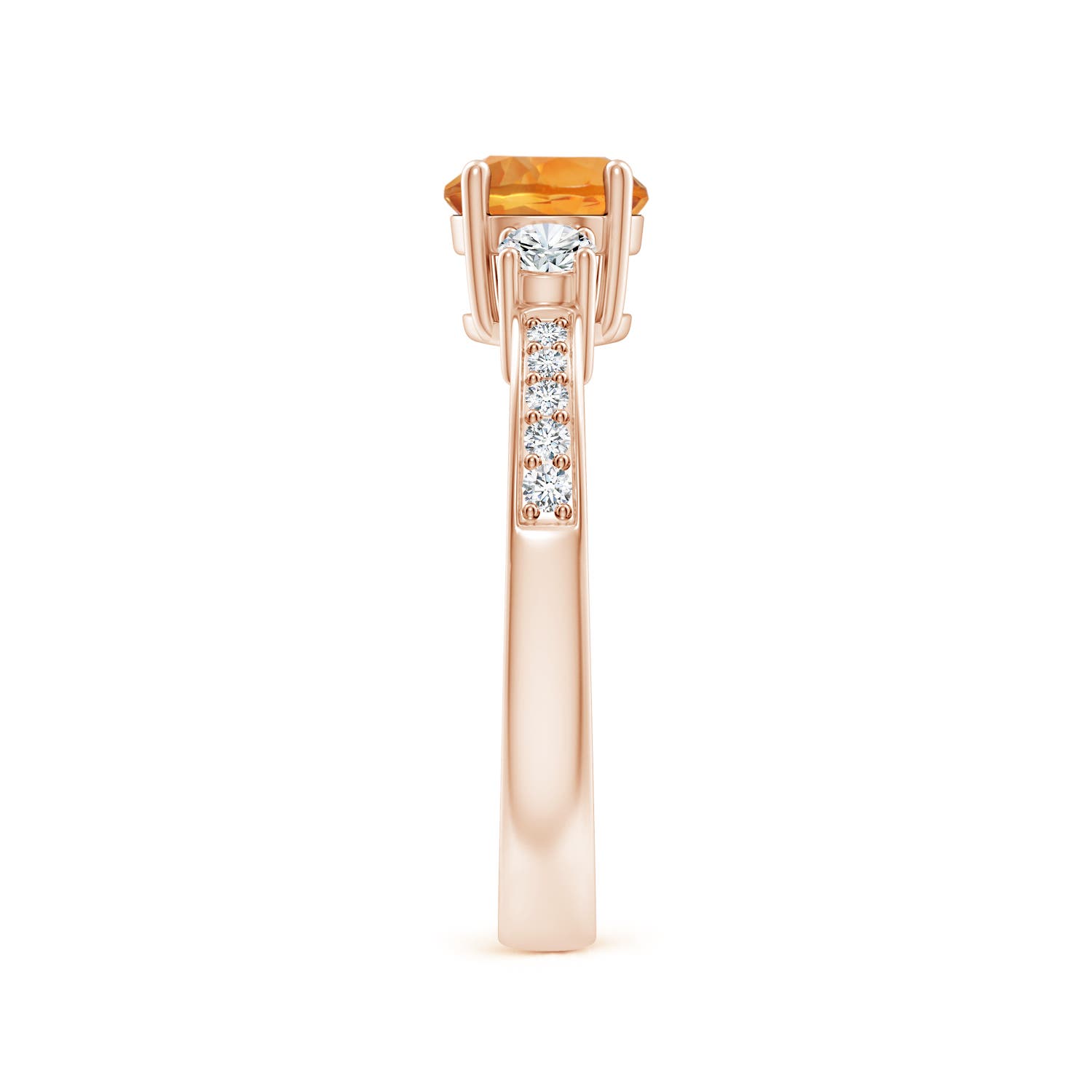 AAA - Citrine / 1.01 CT / 14 KT Rose Gold