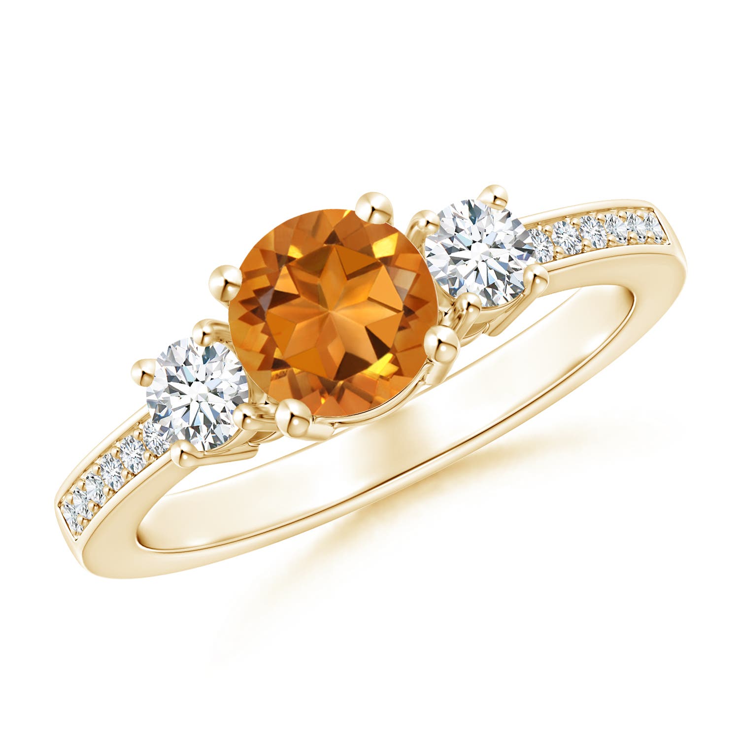 AAA - Citrine / 1.01 CT / 14 KT Yellow Gold