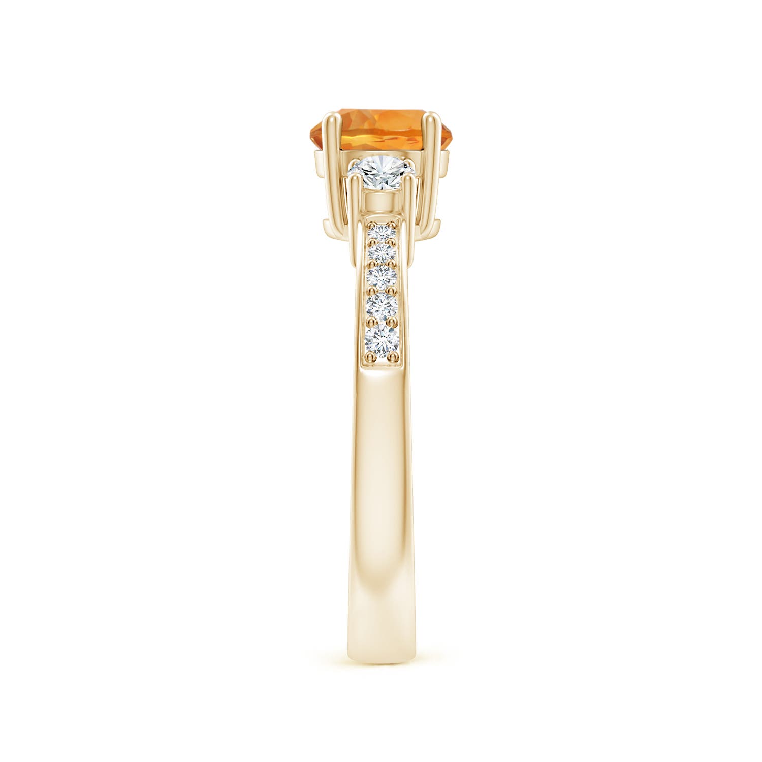 AAA - Citrine / 1.01 CT / 14 KT Yellow Gold