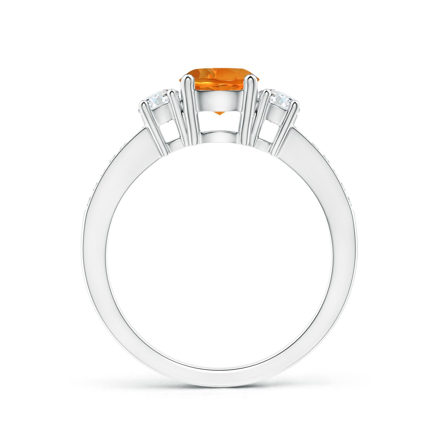 AAAA - Citrine / 1.01 CT / 14 KT White Gold