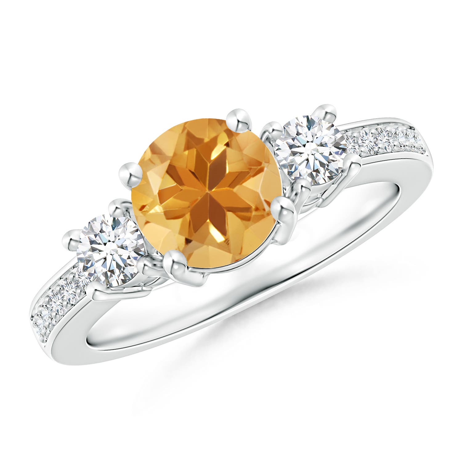 A - Citrine / 1.69 CT / 14 KT White Gold