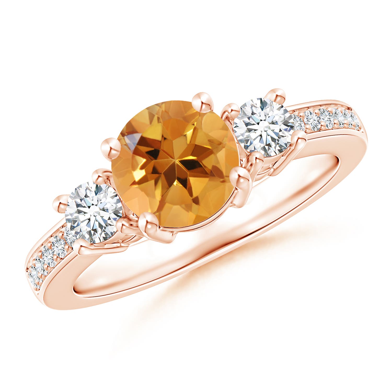 AA - Citrine / 1.69 CT / 14 KT Rose Gold