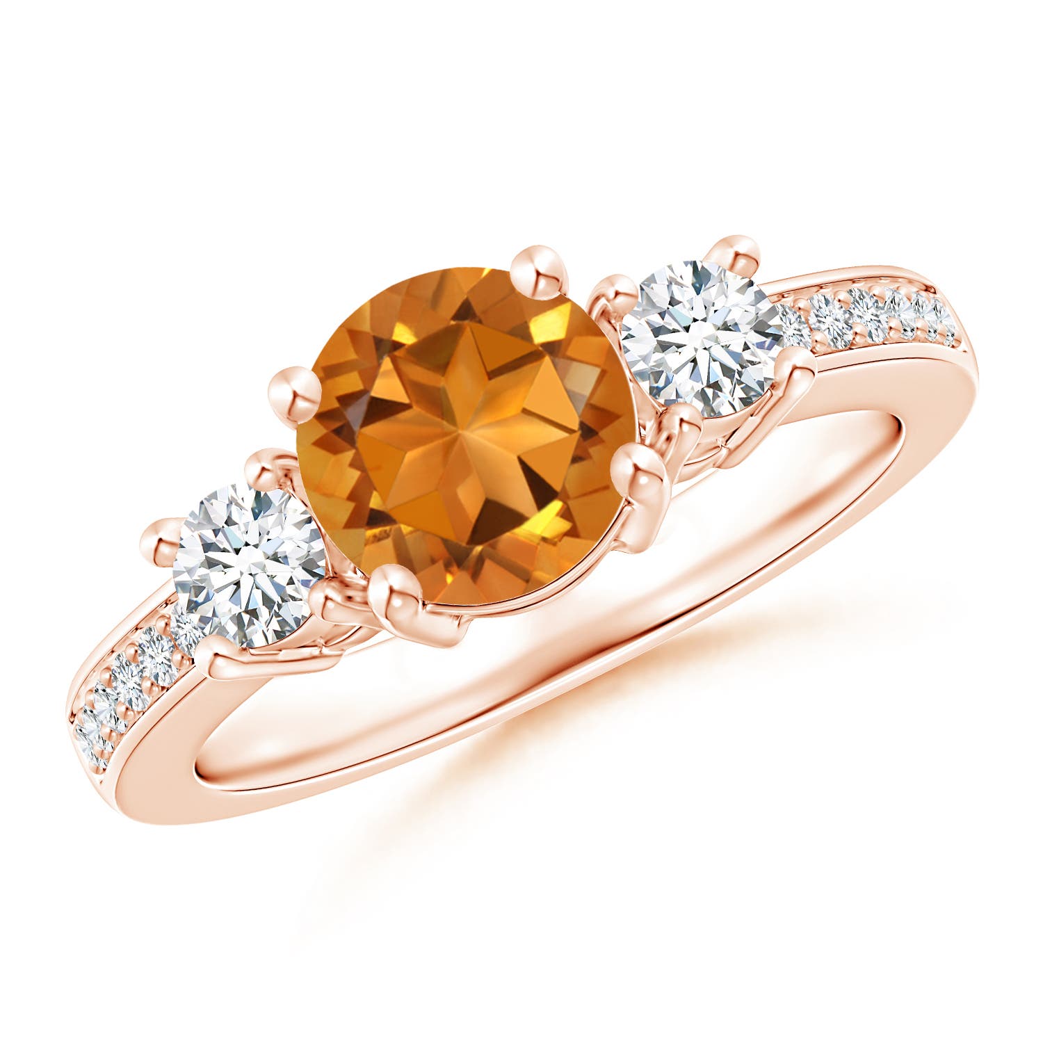 AAA - Citrine / 1.69 CT / 14 KT Rose Gold