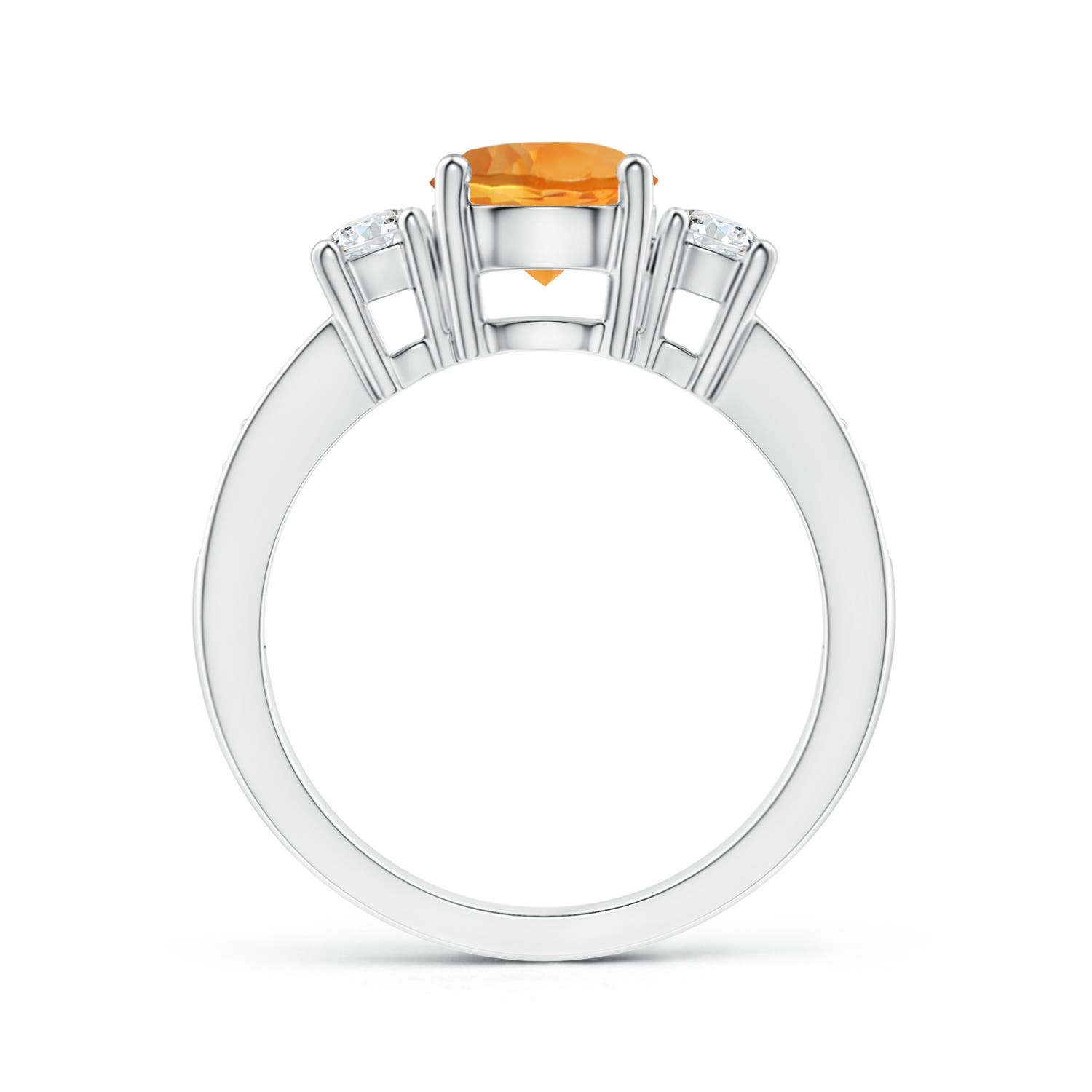 AAA - Citrine / 1.69 CT / 14 KT White Gold