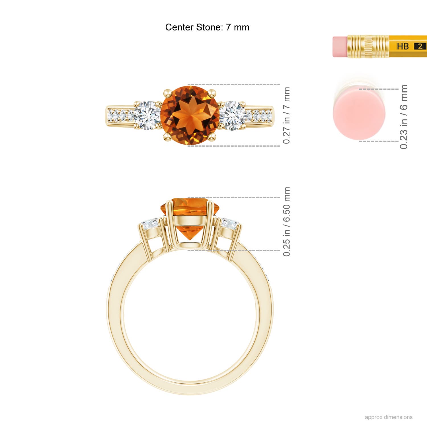 AAAA - Citrine / 1.69 CT / 14 KT Yellow Gold