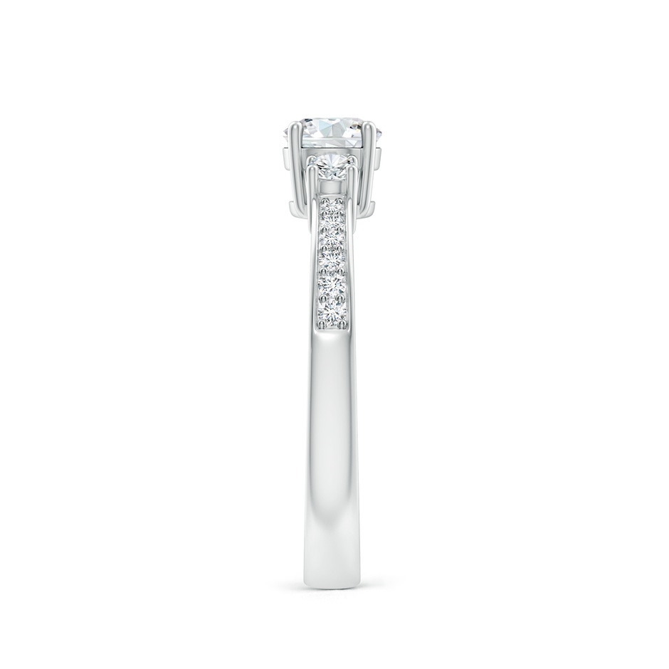 5mm GVS2 Classic Three Stone Diamond Ring in White Gold side 299
