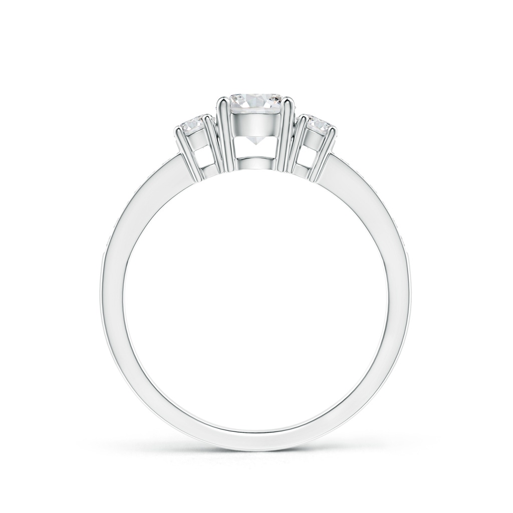 5mm HSI2 Classic Three Stone Diamond Ring in White Gold - side 199
