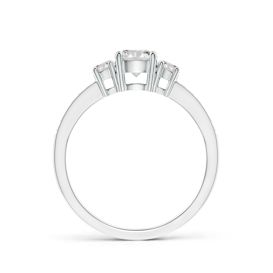 5mm IJI1I2 Classic Three Stone Diamond Ring in P950 Platinum side 199