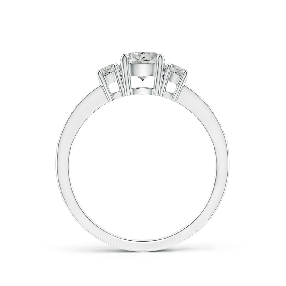 5mm KI3 Classic Three Stone Diamond Ring in White Gold side 199