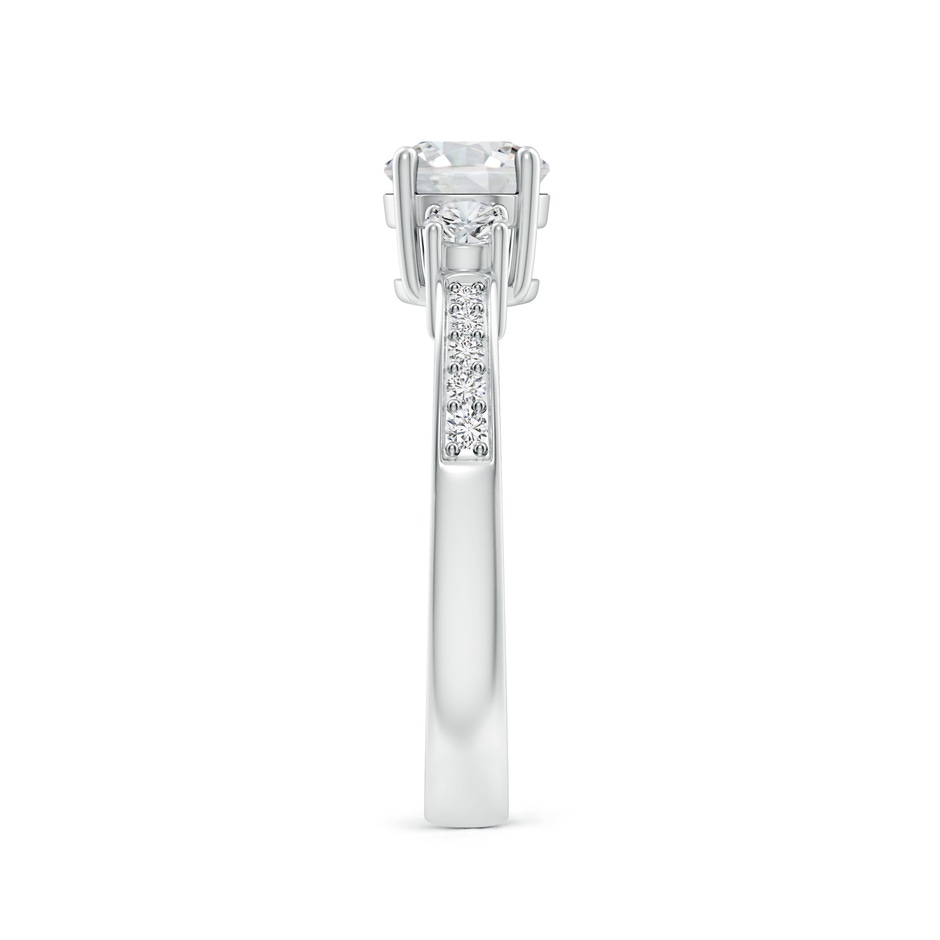 6mm HSI2 Classic Three Stone Diamond Ring in White Gold side 299