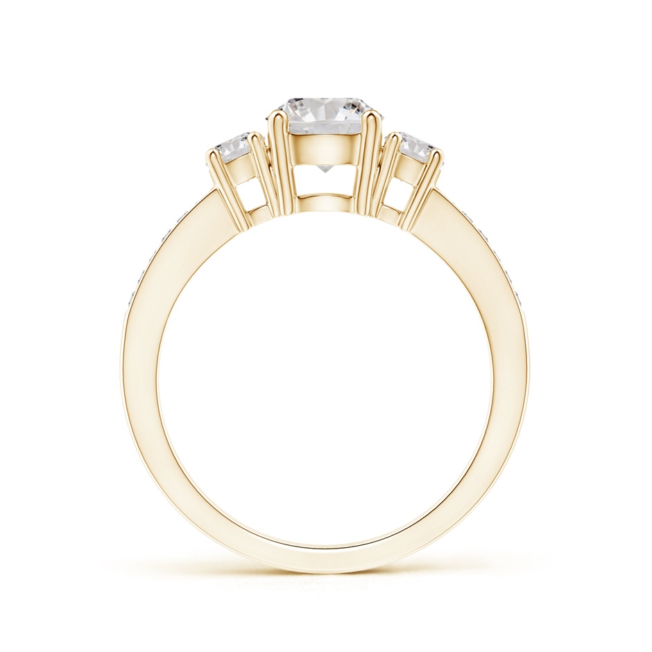 6mm IJI1I2 Classic Three Stone Diamond Ring in Yellow Gold side 199