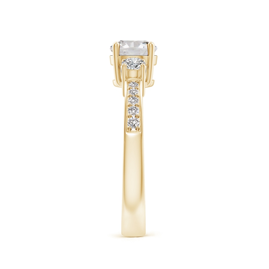 6mm IJI1I2 Classic Three Stone Diamond Ring in Yellow Gold side 299