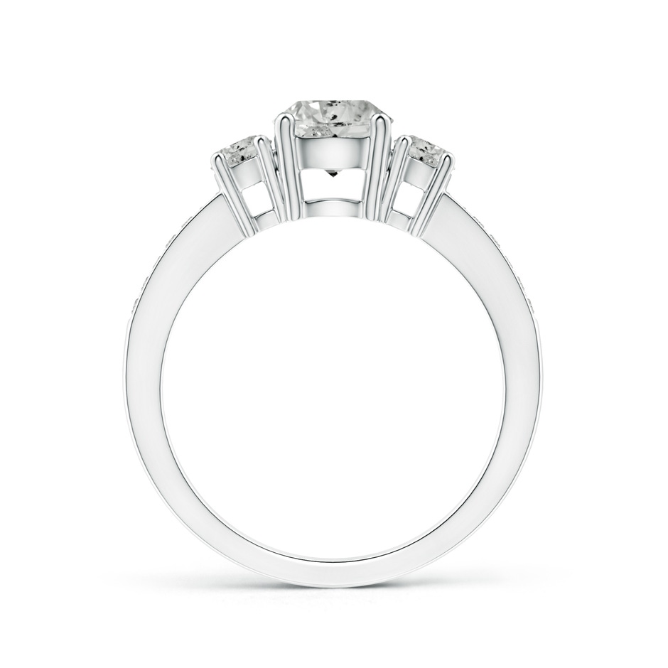 6mm KI3 Classic Three Stone Diamond Ring in White Gold side 199