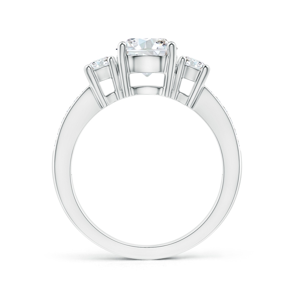 7mm GVS2 Classic Three Stone Diamond Ring in White Gold - side 199