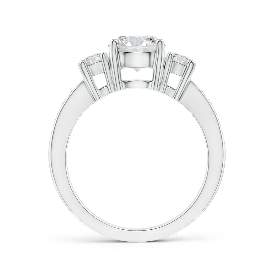 7mm HSI2 Classic Three Stone Diamond Ring in P950 Platinum side 199