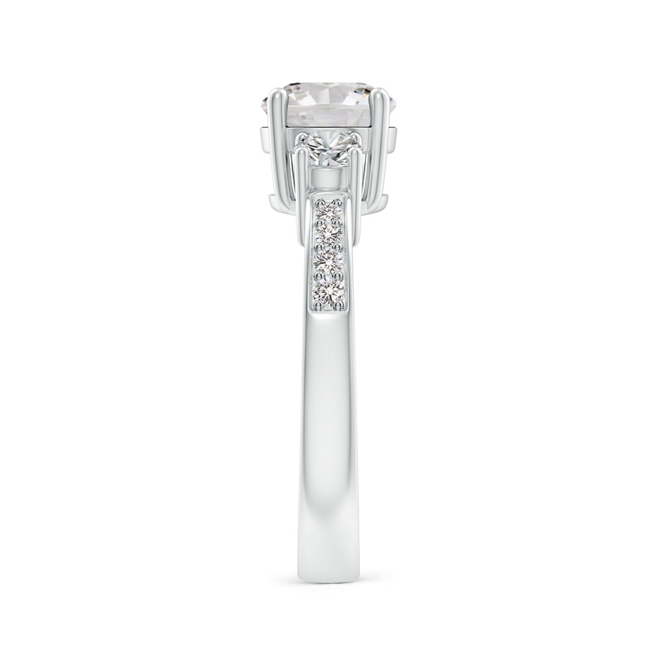 7mm IJI1I2 Classic Three Stone Diamond Ring in P950 Platinum side 299