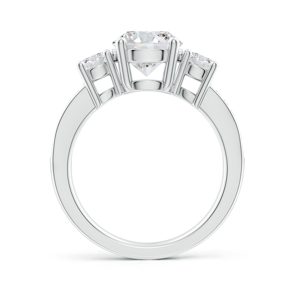 8mm HSI2 Classic Three Stone Diamond Ring in P950 Platinum side 199