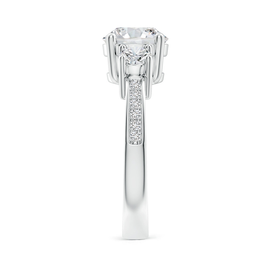 8mm HSI2 Classic Three Stone Diamond Ring in P950 Platinum side 299