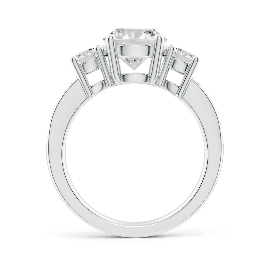 8mm IJI1I2 Classic Three Stone Diamond Ring in P950 Platinum side 199