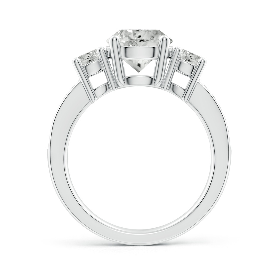 8mm KI3 Classic Three Stone Diamond Ring in White Gold side 199