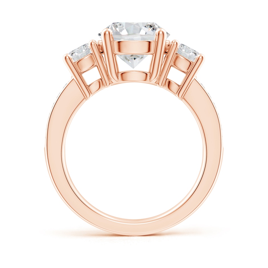 9.2mm HSI2 Classic Three Stone Diamond Ring in Rose Gold side 199