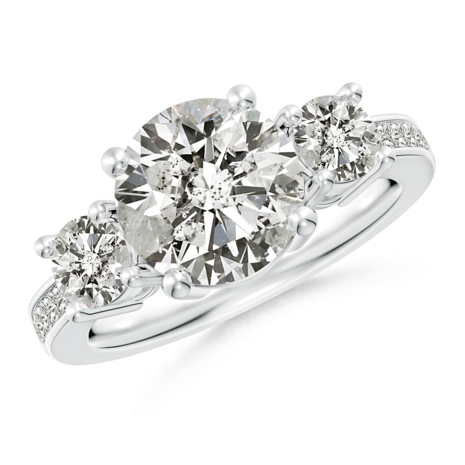 9.2mm KI3 Classic Three Stone Diamond Ring in P950 Platinum 