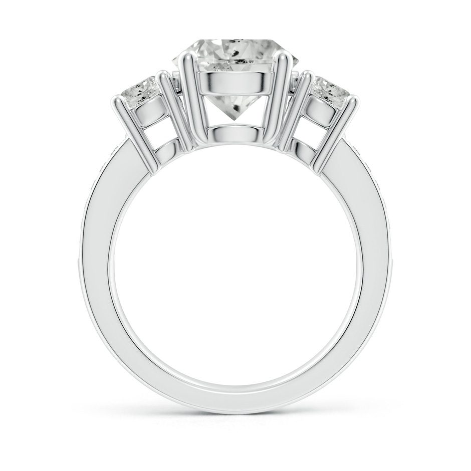 9.2mm KI3 Classic Three Stone Diamond Ring in P950 Platinum side 199