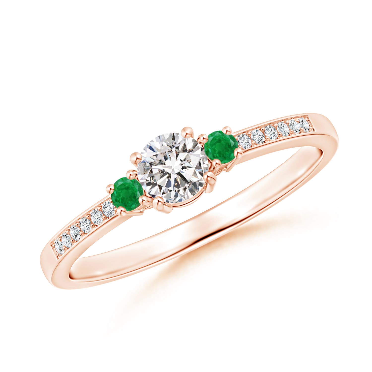 I-J, I1-I2 / 0.38 CT / 14 KT Rose Gold