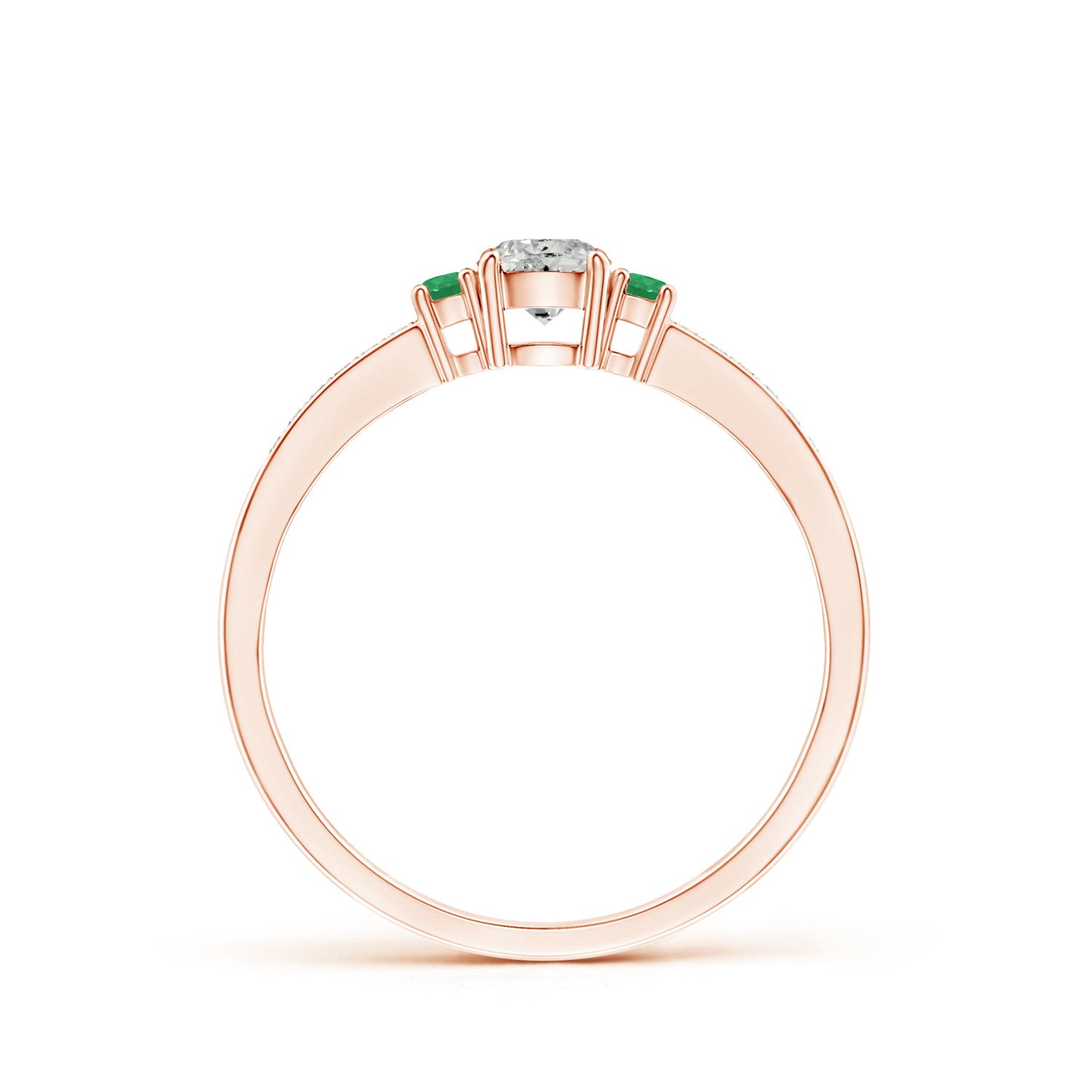 K, I3 / 0.38 CT / 14 KT Rose Gold