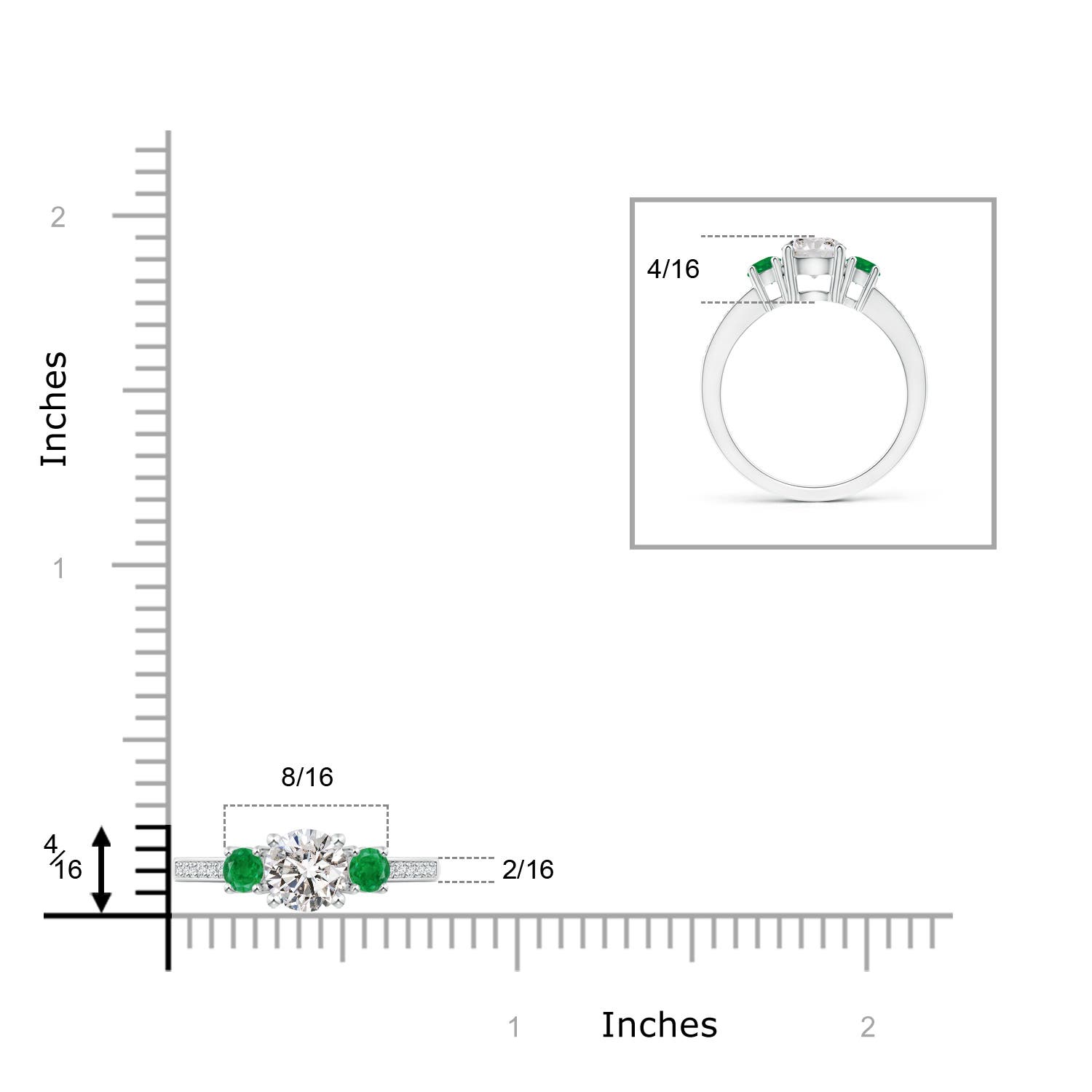 I-J, I1-I2 / 1.1 CT / 14 KT White Gold