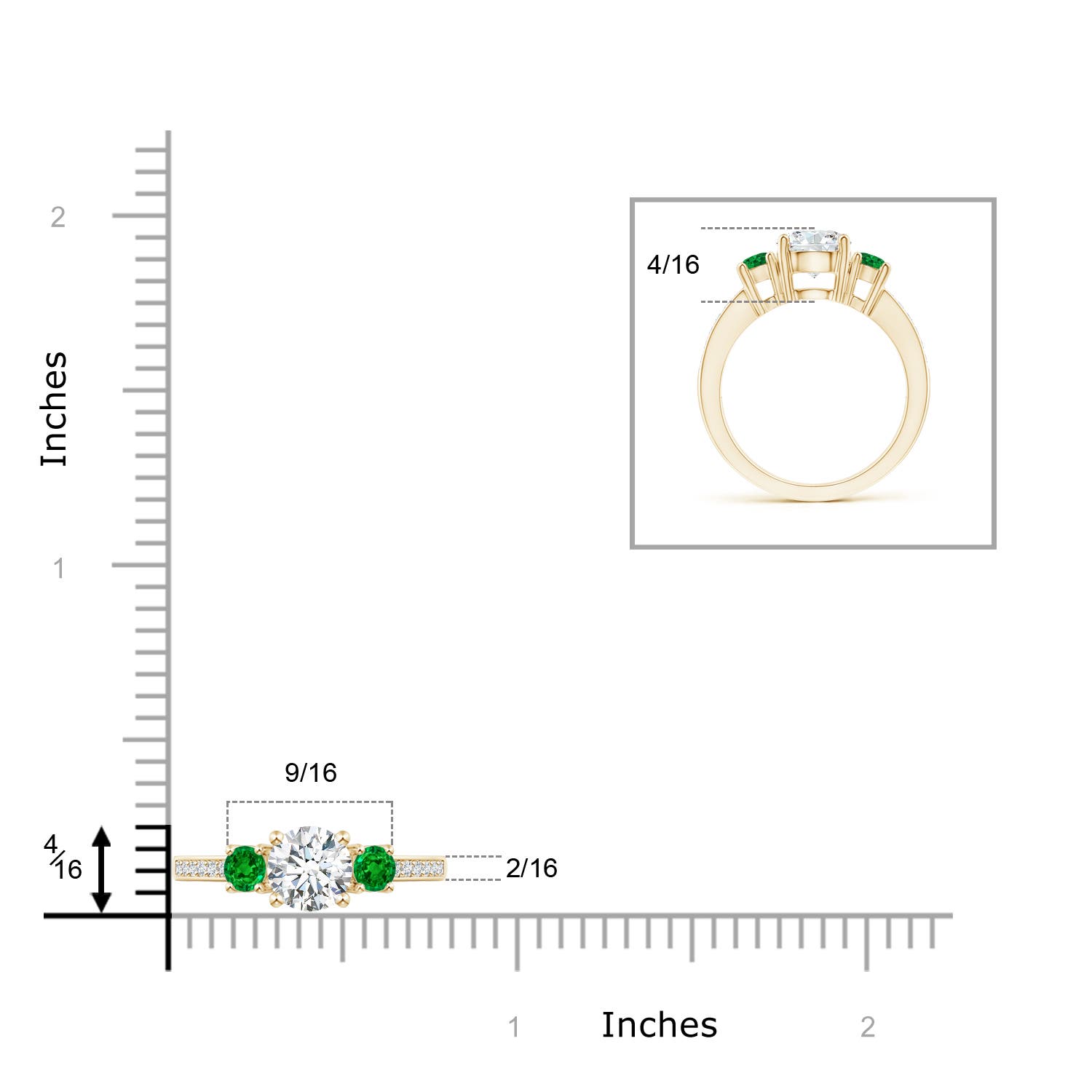 G, VS2 / 1.67 CT / 14 KT Yellow Gold