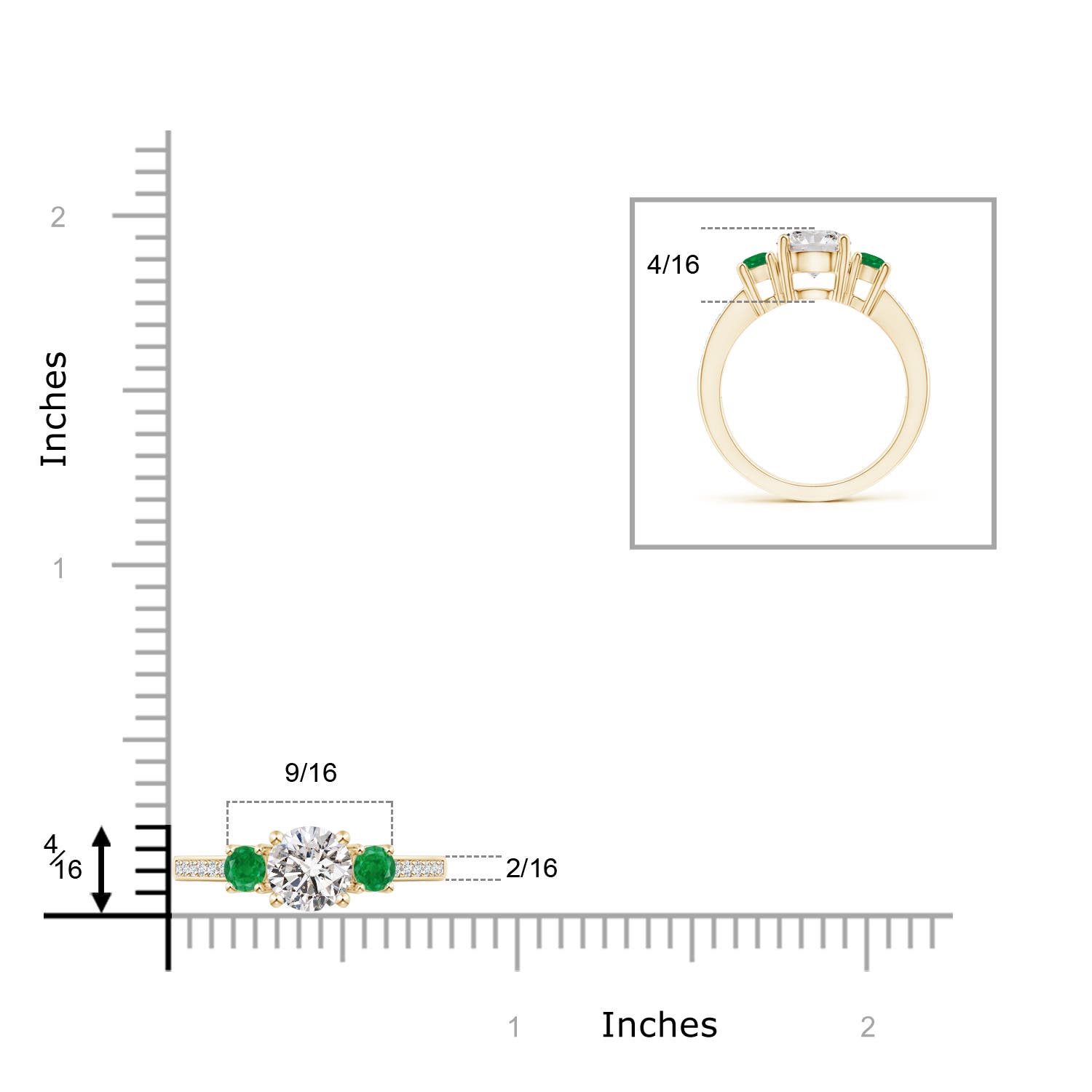 I-J, I1-I2 / 1.67 CT / 14 KT Yellow Gold