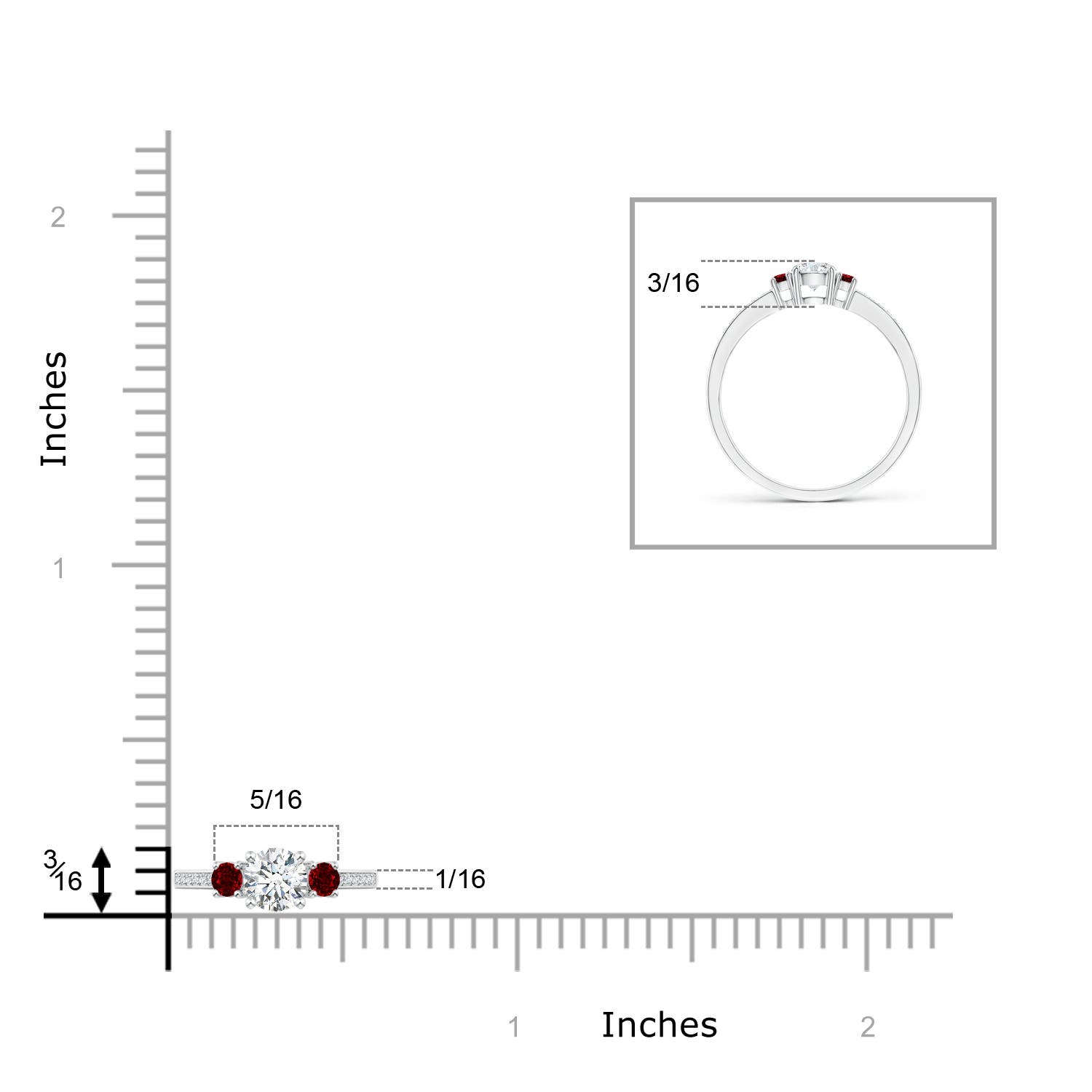 G, VS2 / 0.39 CT / 14 KT White Gold