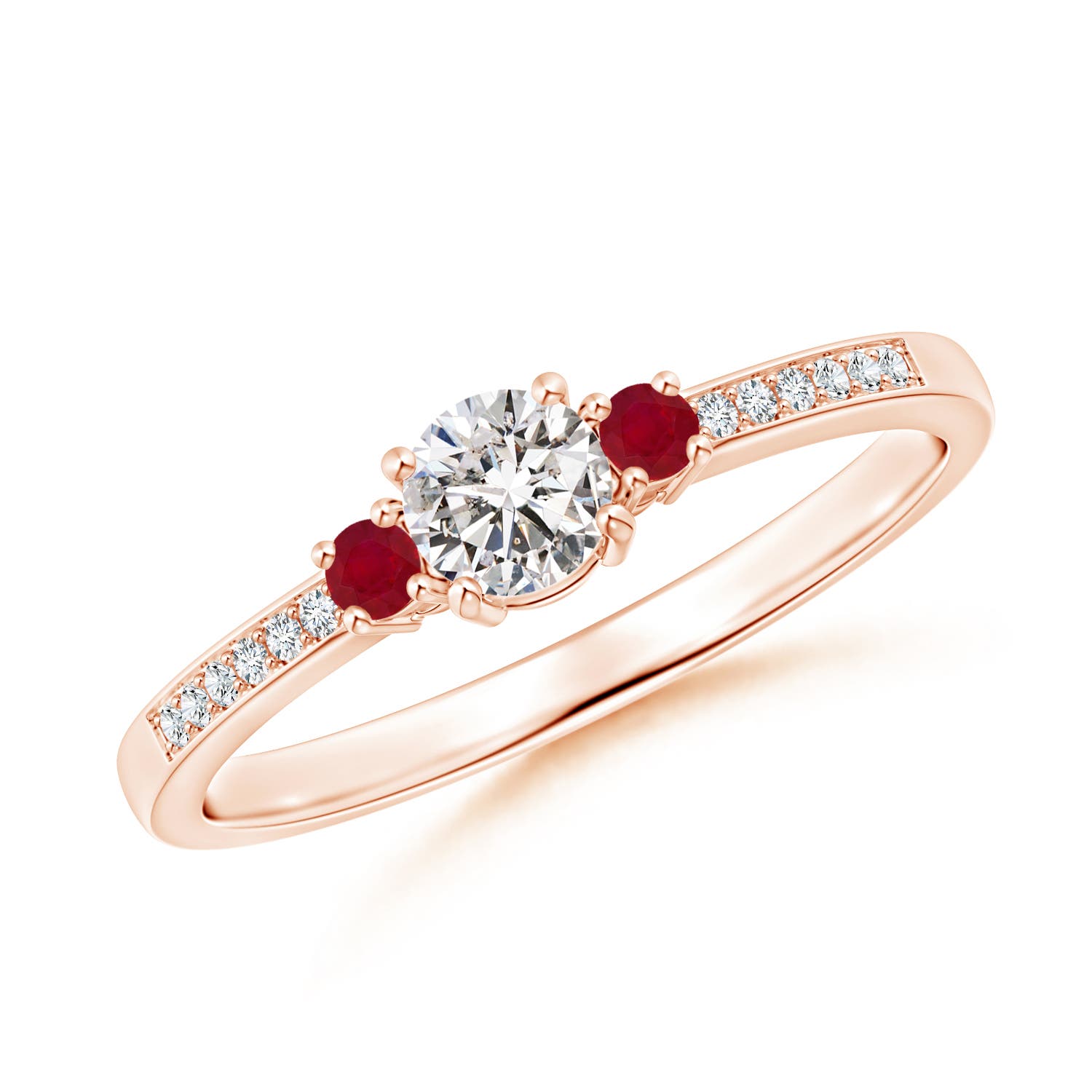 I-J, I1-I2 / 0.39 CT / 14 KT Rose Gold