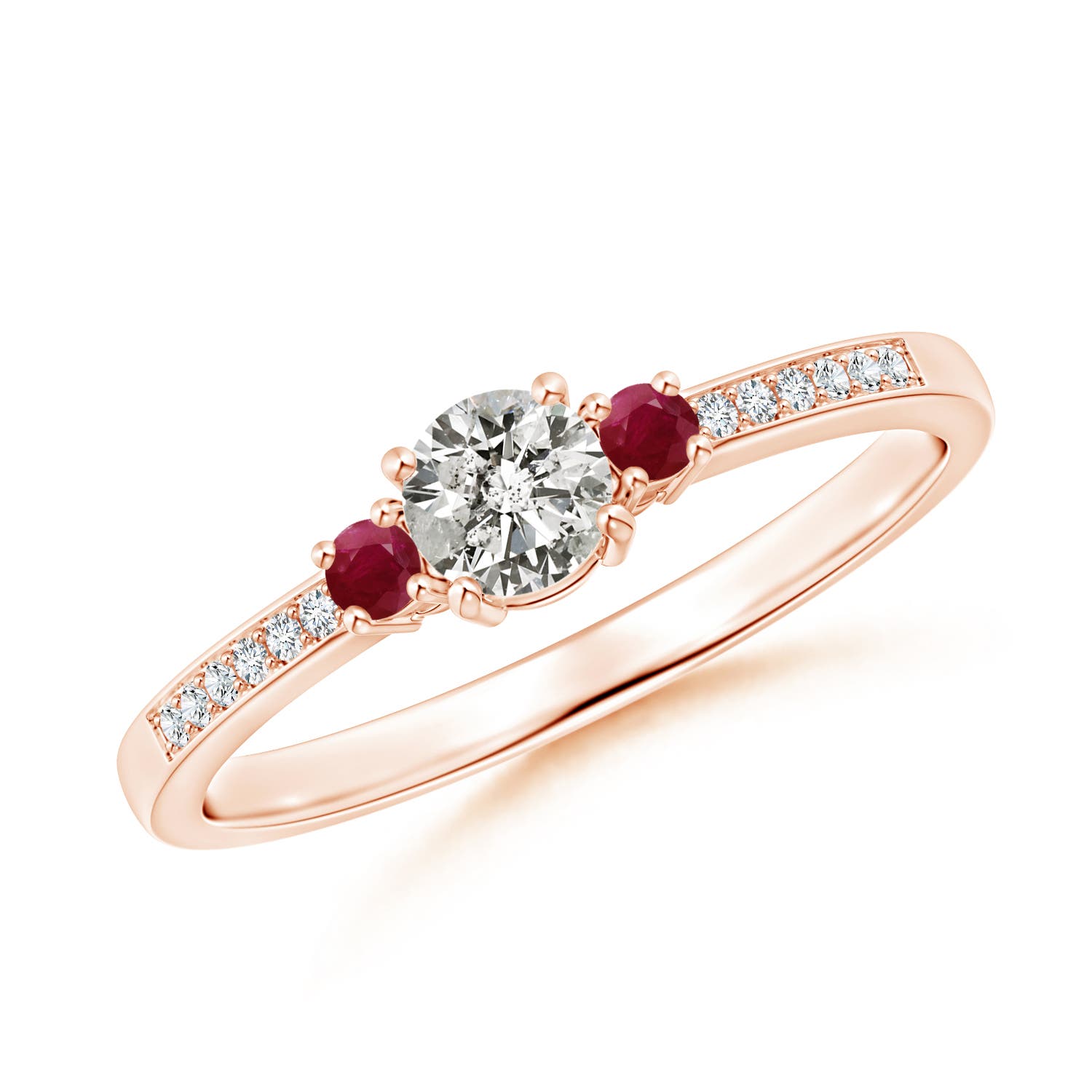 K, I3 / 0.39 CT / 14 KT Rose Gold