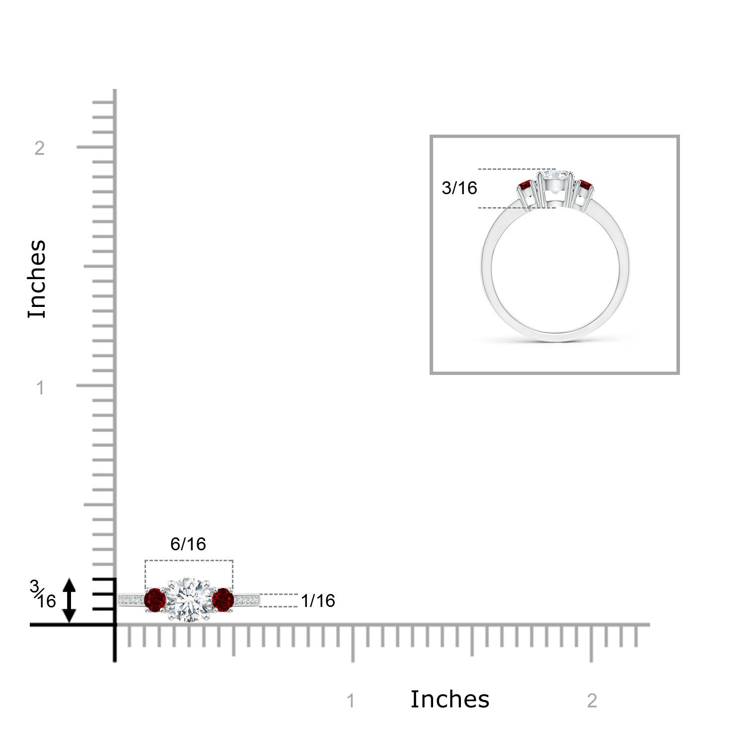 G, VS2 / 0.72 CT / 14 KT White Gold