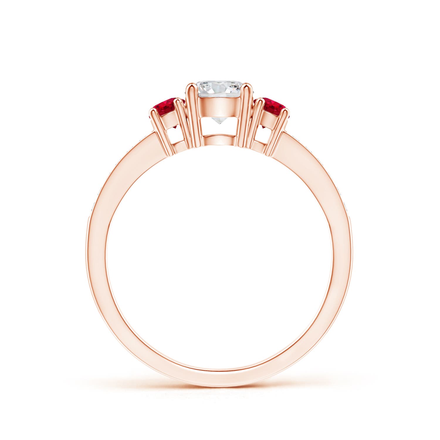 H, SI2 / 0.72 CT / 14 KT Rose Gold