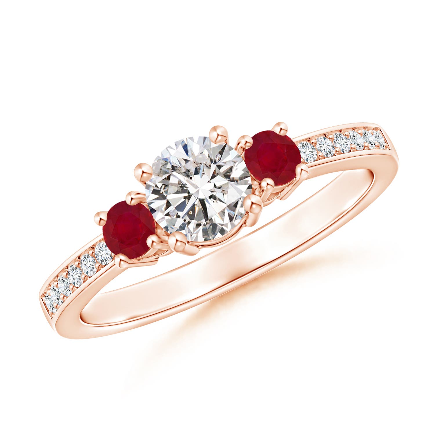 I-J, I1-I2 / 0.72 CT / 14 KT Rose Gold