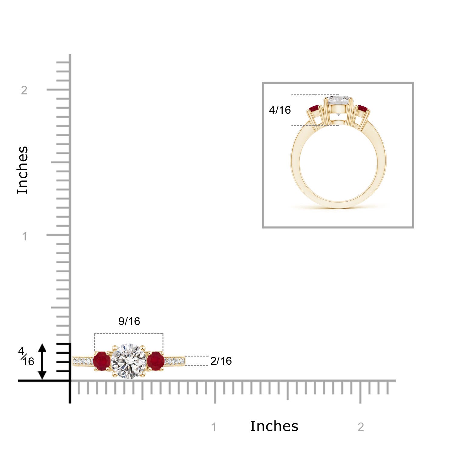 I-J, I1-I2 / 1.83 CT / 14 KT Yellow Gold