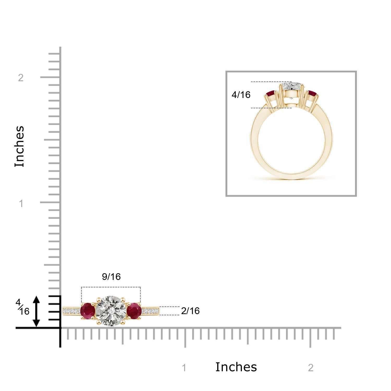 K, I3 / 1.83 CT / 14 KT Yellow Gold