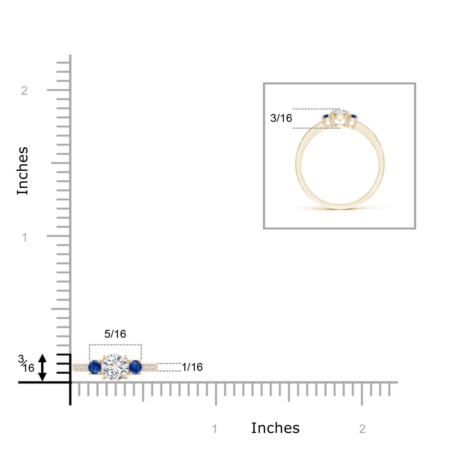 H, SI2 / 0.39 CT / 14 KT Yellow Gold