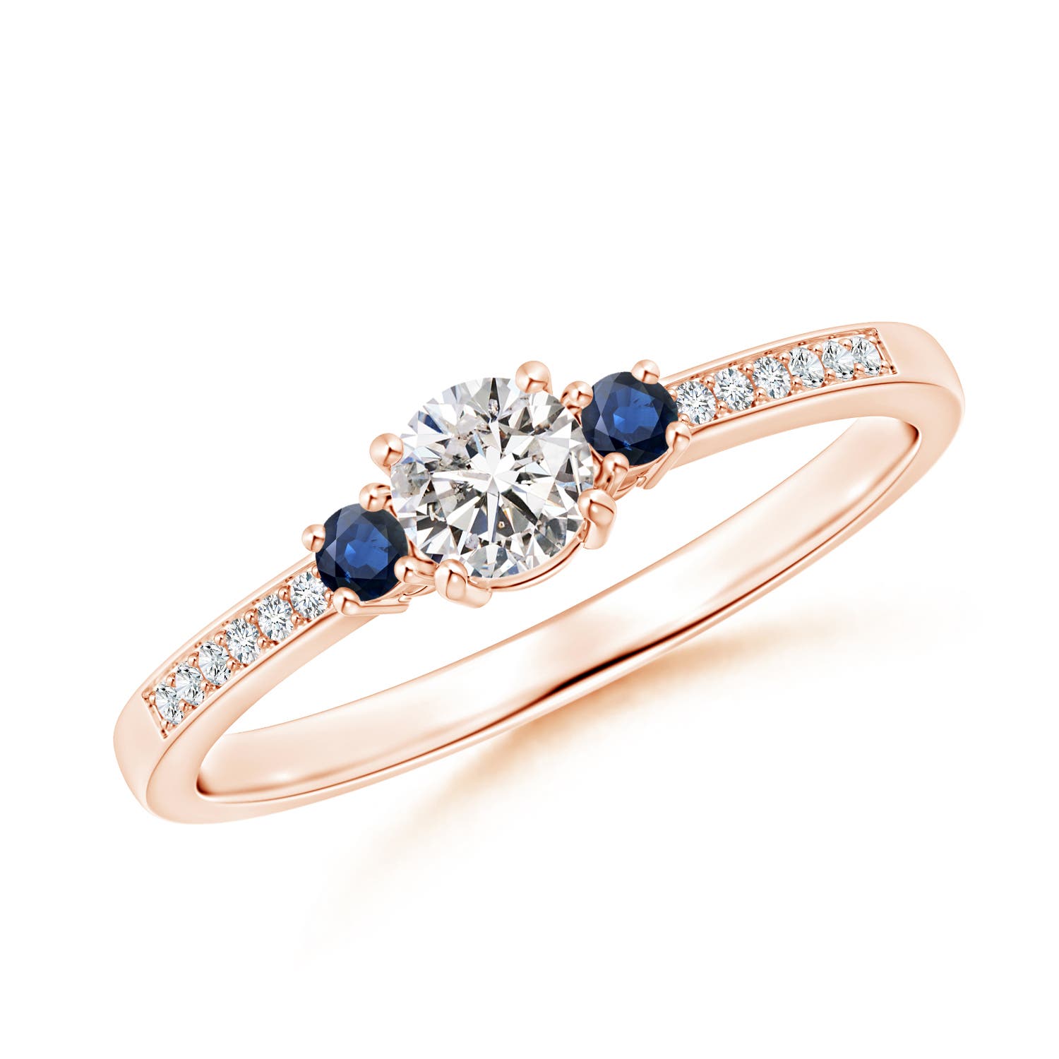 I-J, I1-I2 / 0.39 CT / 14 KT Rose Gold