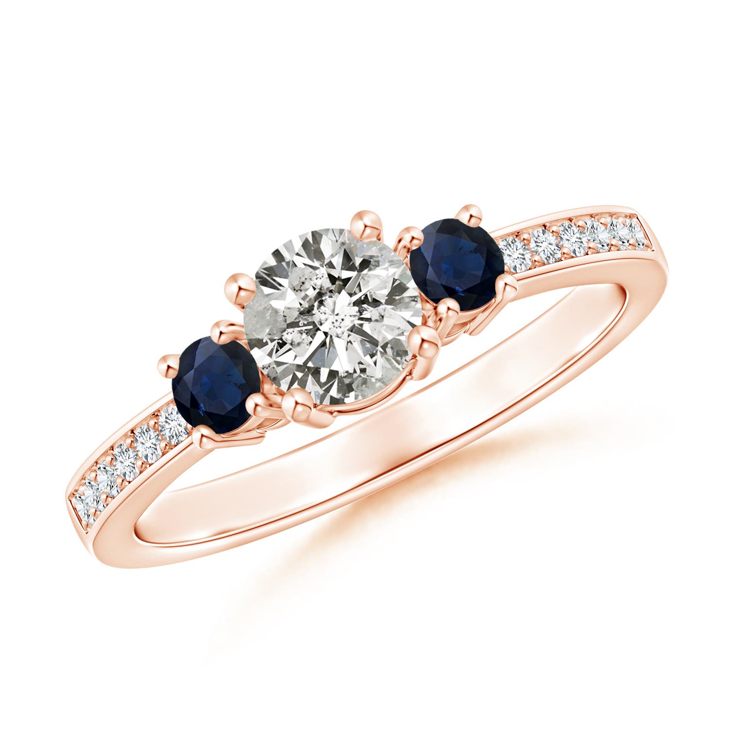 K, I3 / 0.72 CT / 14 KT Rose Gold